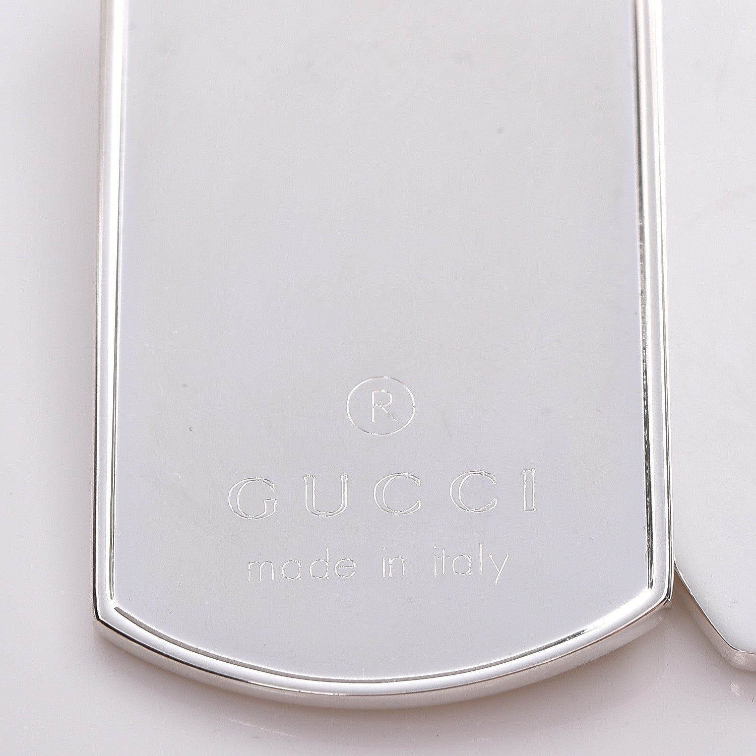 Gucci Sterling Silver Dog Tag Necklace 4 of 5