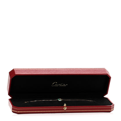 Cartier 18K Pink Gold Diamond Malachite Amulette de Cartier Bracelet 4 of 4