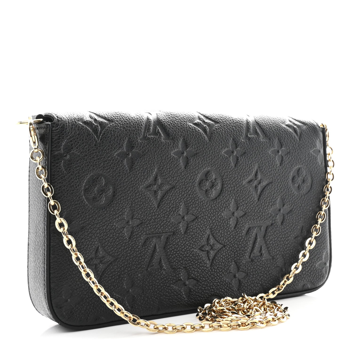 Louis Vuitton Empreinte Pochette Felicie Chain Wallet Black 4 of 13