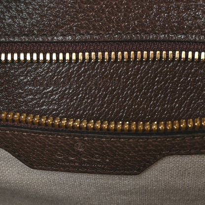 Gucci Monogram Jumbo GG Textured Dollar Calfskin Web Tote Bag Camel Ebony New Acero 7 of 13