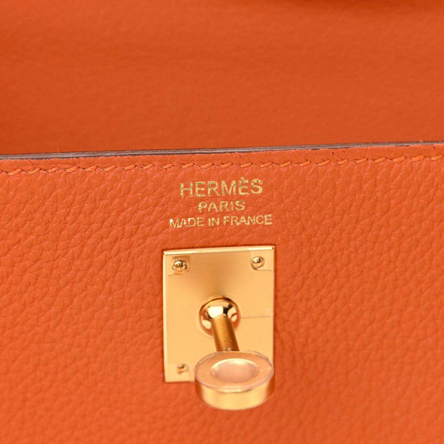 Hermes Togo Kelly Retourne 25 Orange 6 of 12