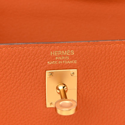 Hermes Togo Kelly Retourne 25 Orange 6 of 12