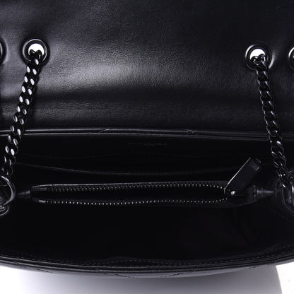 Saint Laurent Calfskin Y Quilted Monogram Small Loulou Chain Satchel Black 3 of 3