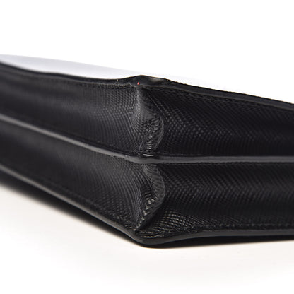 Prada Saffiano Cuir Clutch Wristlet Bag Black 11 of 12
