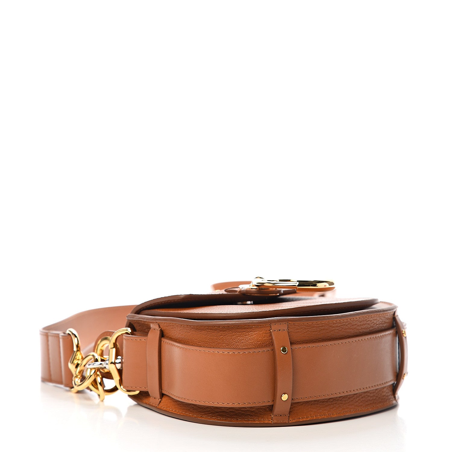 Chloe Calfskin Small Tess Bag Caramel 5 of 9