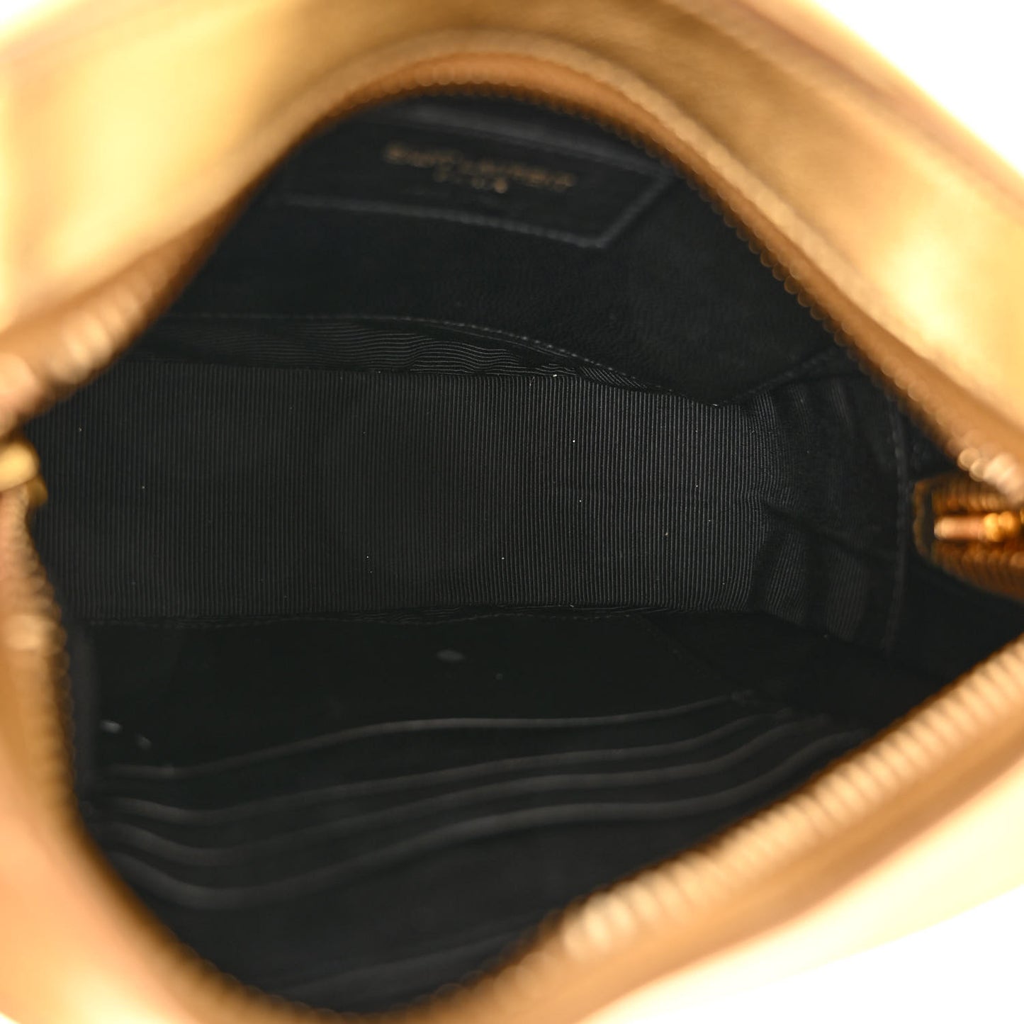 Metallic Calfskin Small Classic Monogram Camera Bag Gold