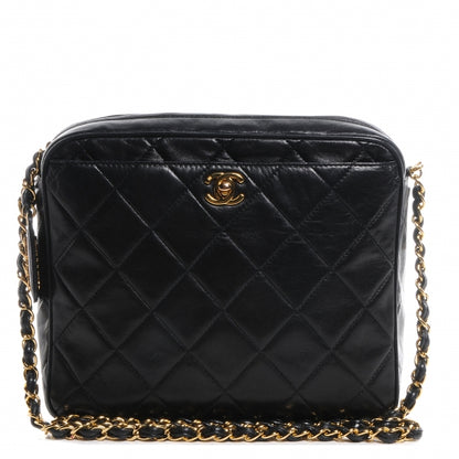 Chanel Quilted Lambskin Tassel Camera Case Black 1 of 8