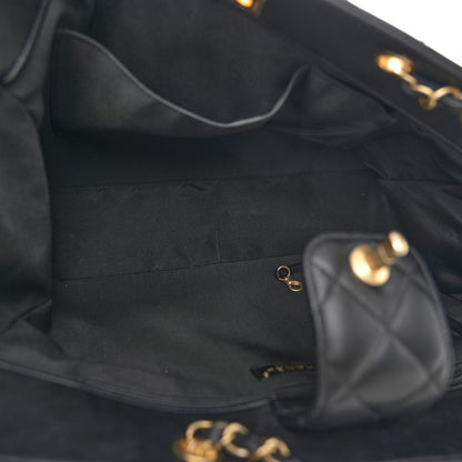 Chanel Calfskin Quilted Large Classic Shopping Tote Black 5 of 10