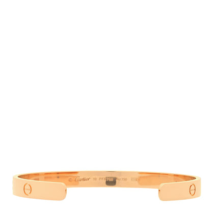 Cartier 18K Pink Gold LOVE Cuff Bracelet 19 2 of 4