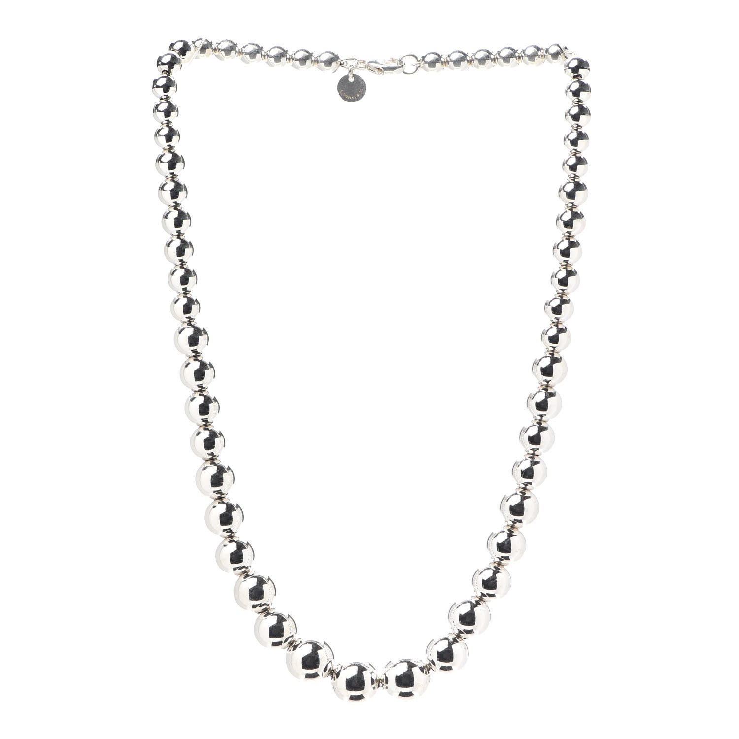Tiffany Sterling Silver HardWear Graduated Ball Necklace 3 of 5