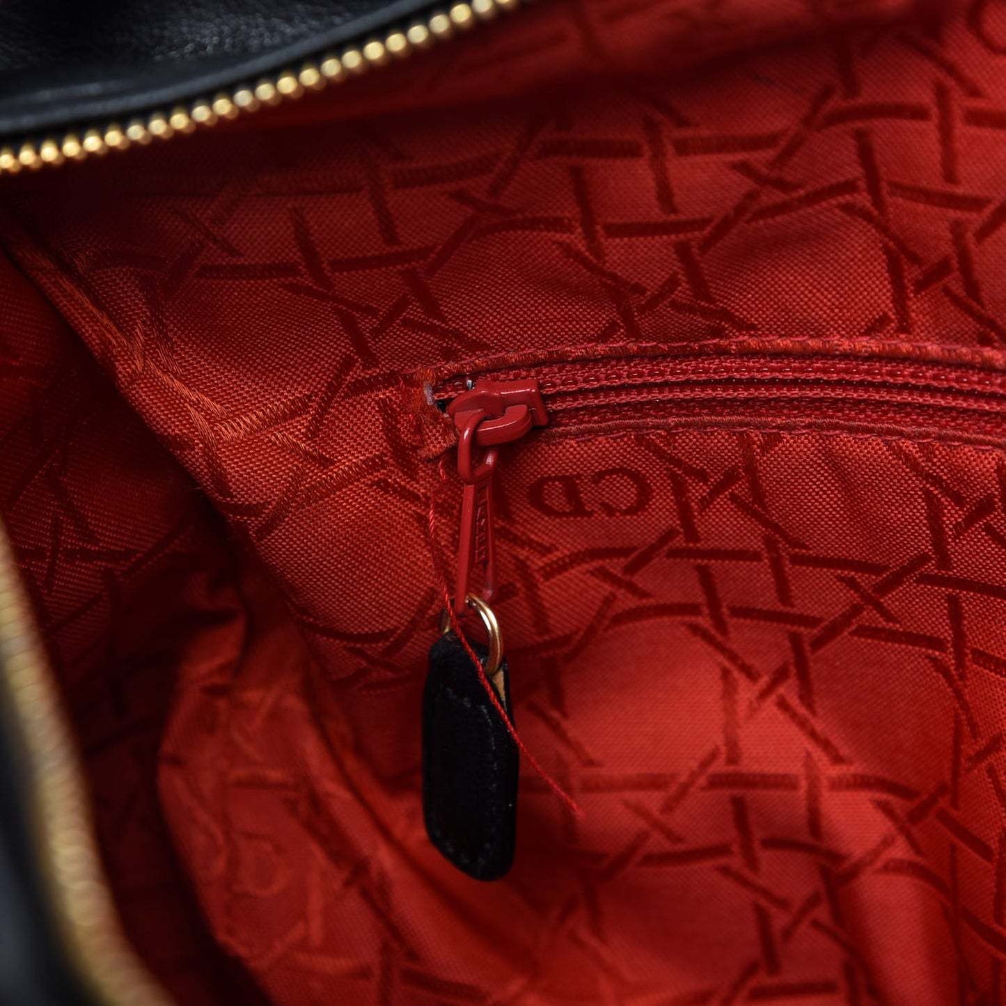 Lambskin Cannage Large Lady Dior Black