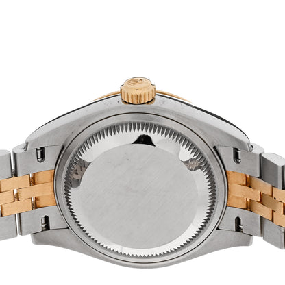 Rolex Stainless Steel 18K Yellow Gold Diamond 28mm Oyster Perpetual Datejust Watch Silver 279173 4 of 5