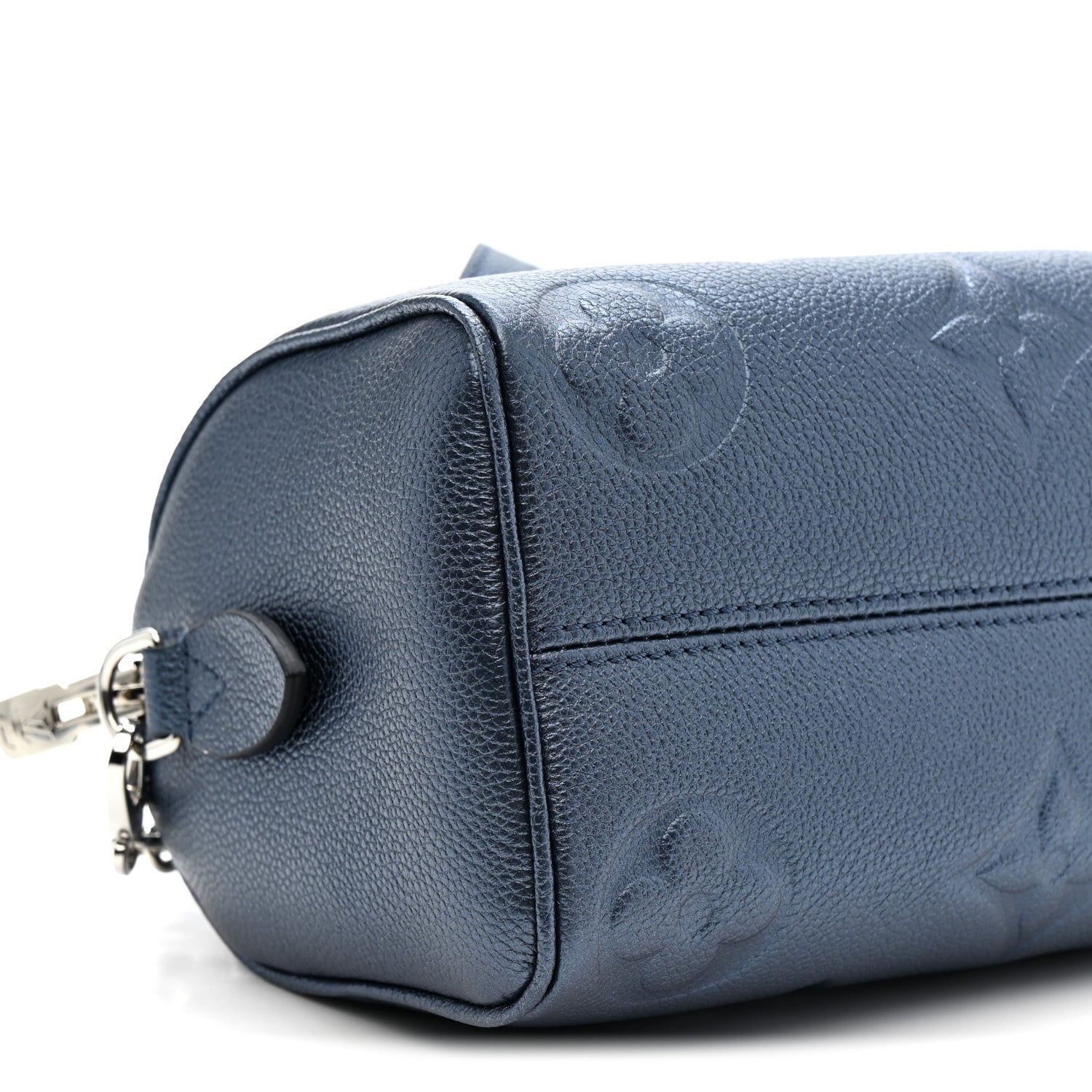 Louis Vuitton Metallic Empreinte Monogram Giant Speedy Bandouliere 20 Navy Nacre 9 of 11