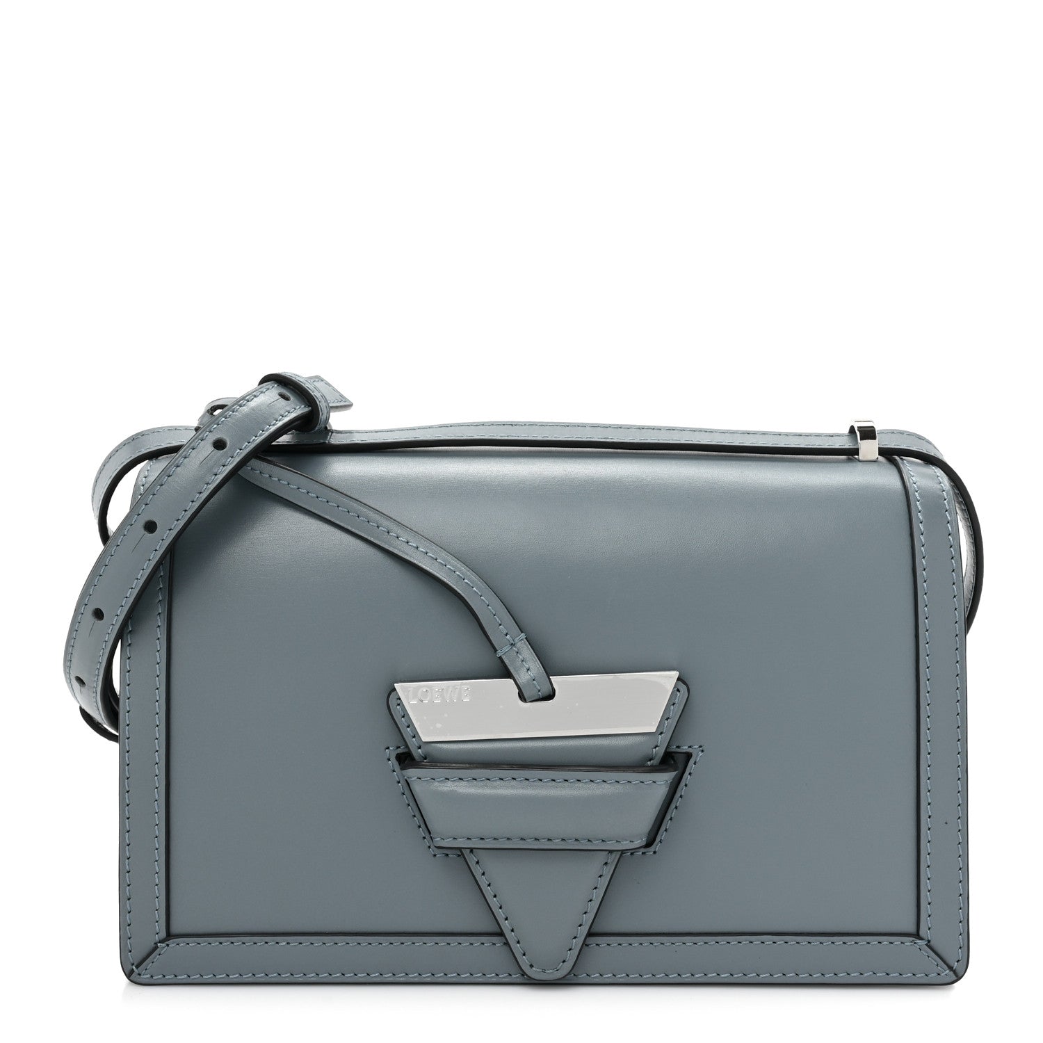 Loewe Calfskin Medium Barcelona Shoulder Bag Stone Blue 1 of 13