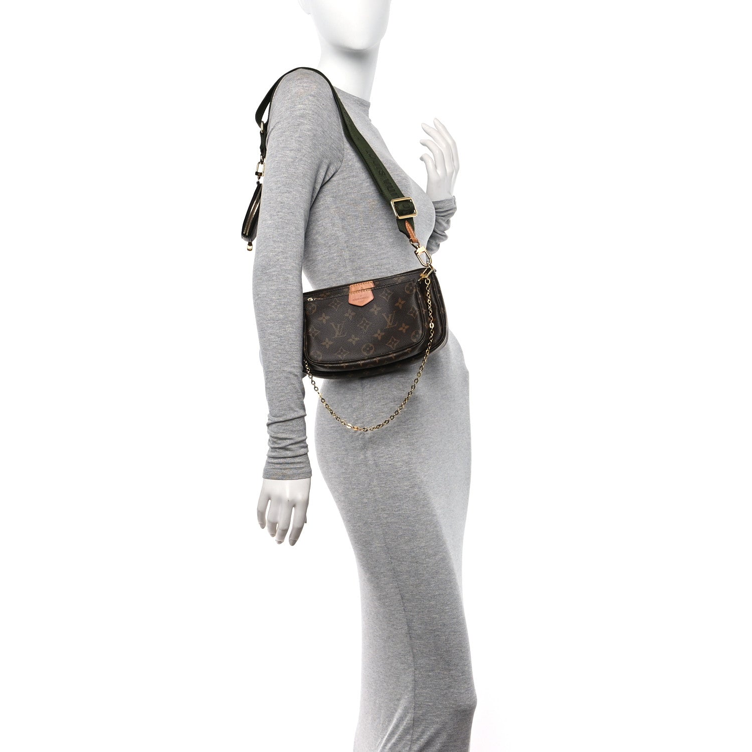 Louis Vuitton Monogram Multi Pochette Accessories Kaki 2 of 12