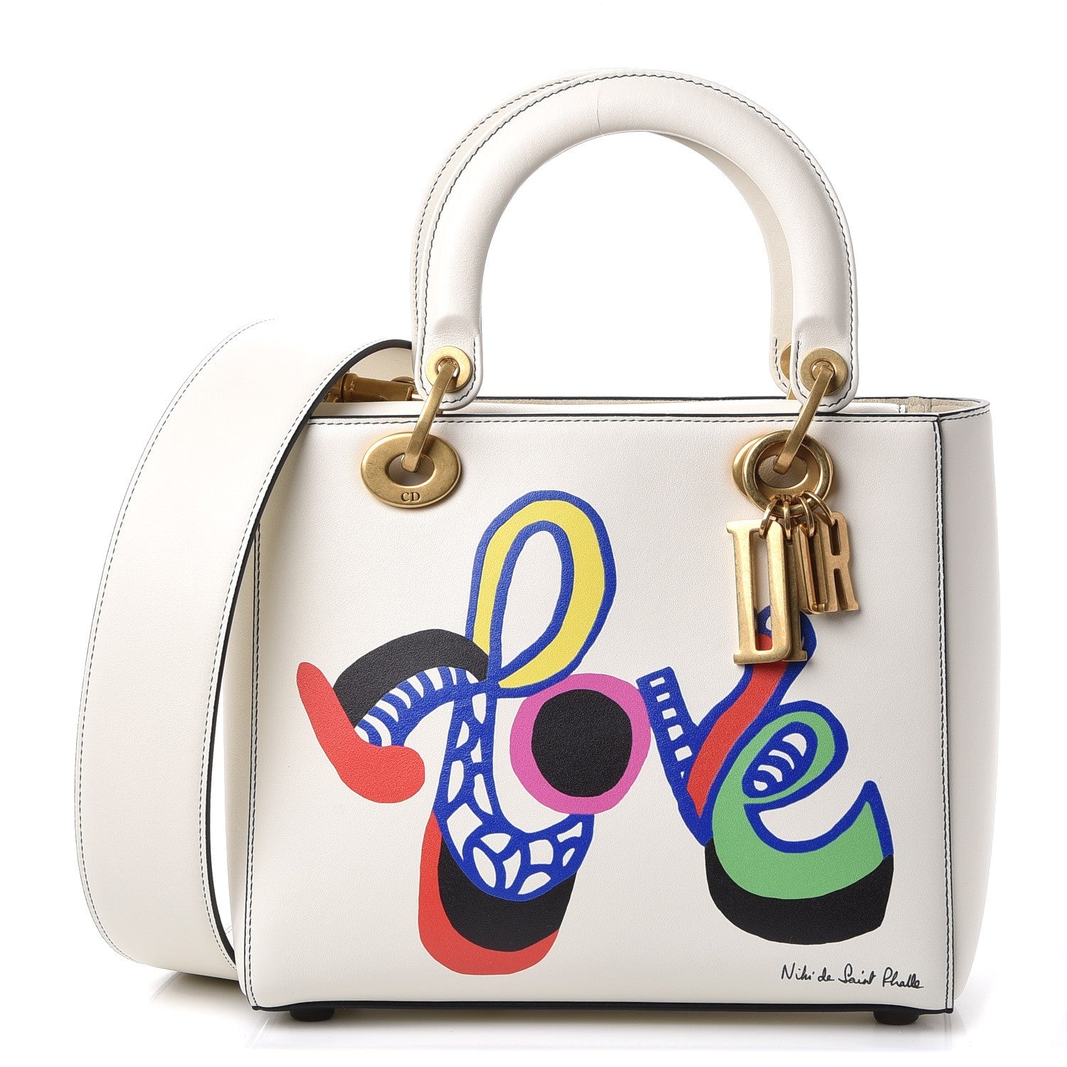 Christian Dior Calfskin Niki De Saint Phalle Love Medium Supple