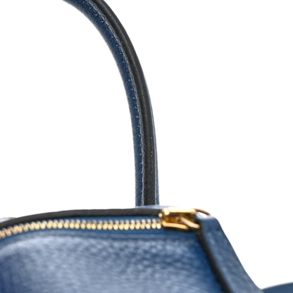 Hermes Taurillon Clemence Mini Lindy 20 Deep Bleu 16 of 21