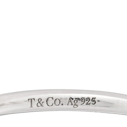 Tiffany Sterling Silver Paloma Picasso Graffiti Love Ring 54 7 4 of 5