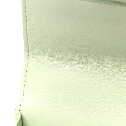 Chanel Lambskin Quilted Chanel 19 Wallet On Chain WOC Light Green 11 of 12