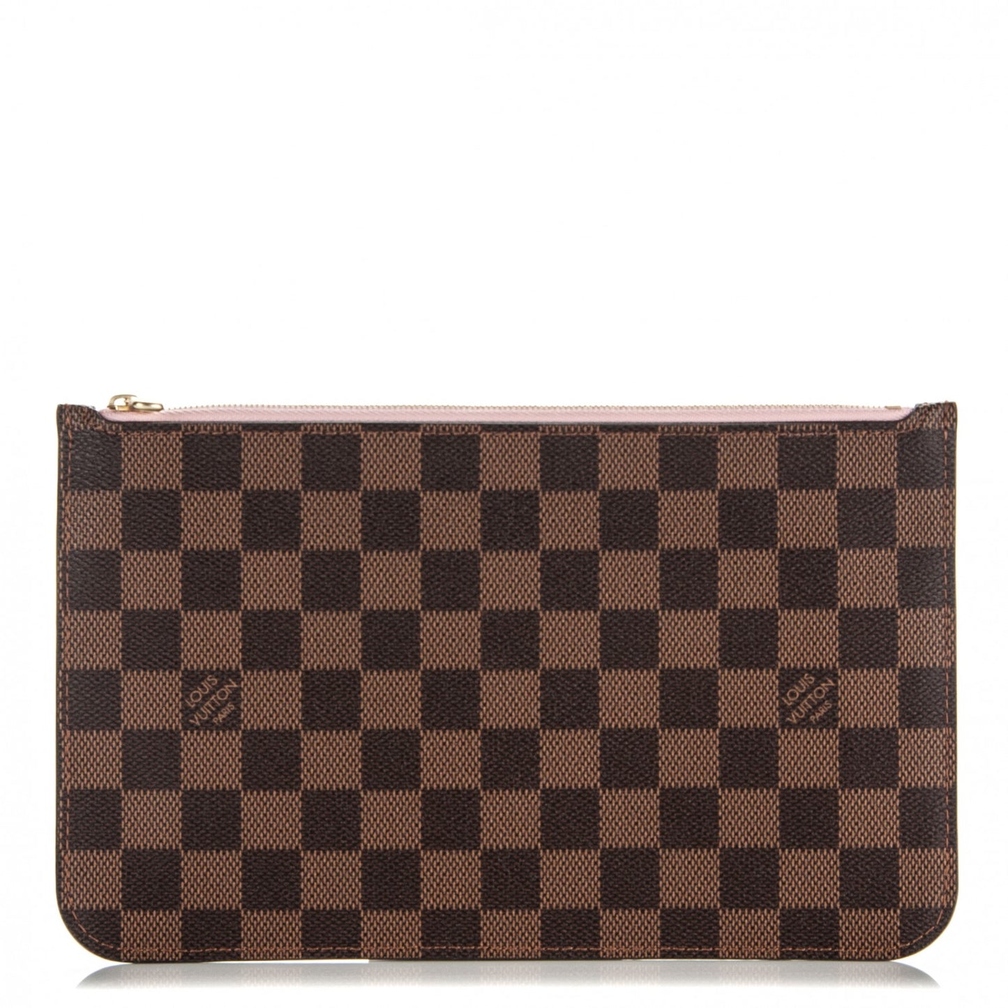 Damier Ebene Neverfull MM GM Pochette Rose Ballerine