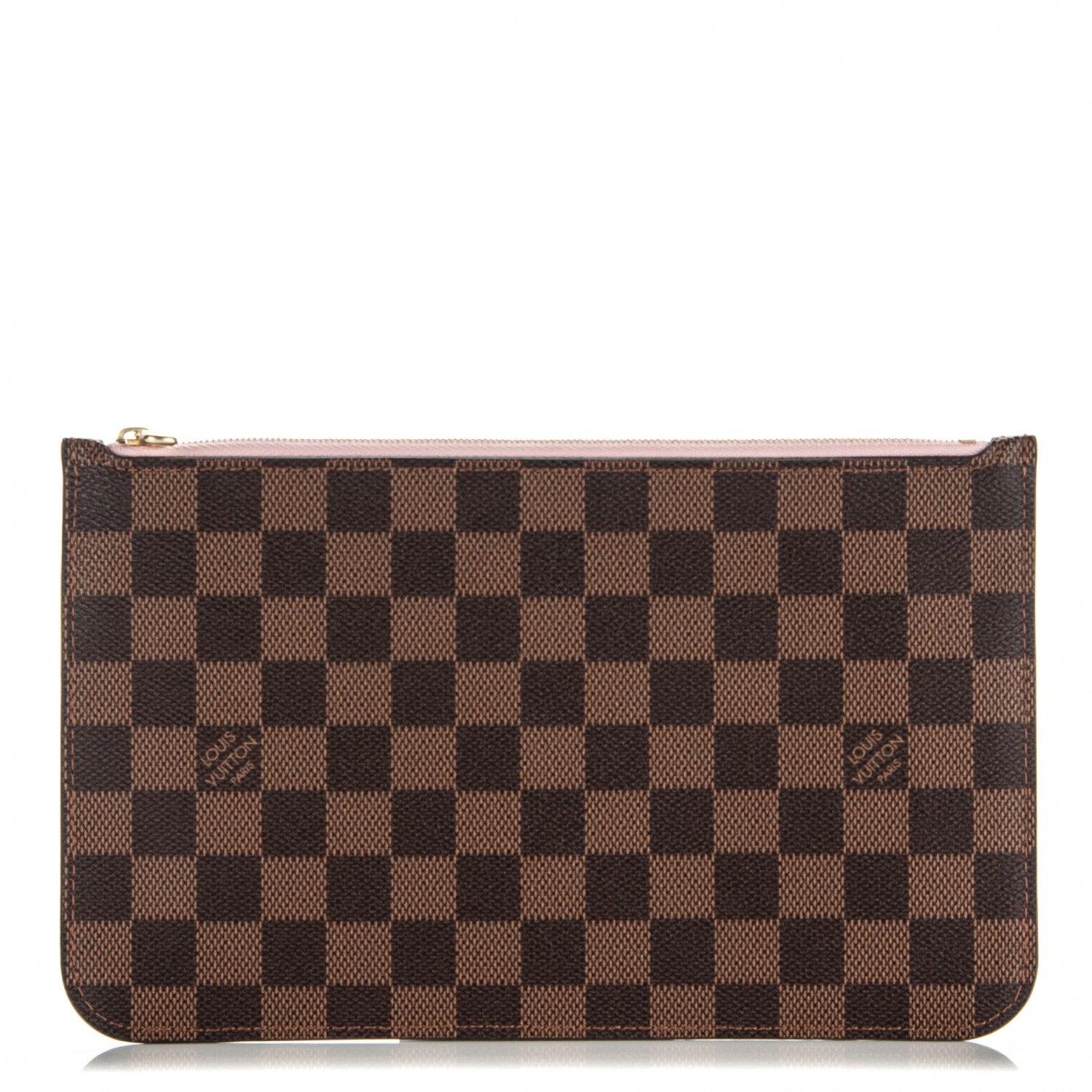 Louis Vuitton Damier Ebene Neverfull MM GM Pochette Rose Ballerine 1 of 8