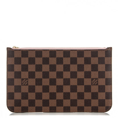 Louis Vuitton Damier Ebene Neverfull MM GM Pochette Rose Ballerine 1 of 8