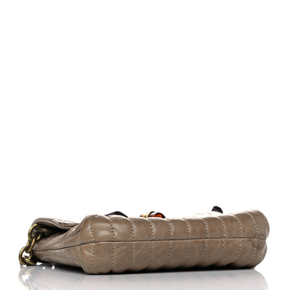 Lanvin Lambskin Quilted Mini Happy Pop Crossbody Brown 4 of 14
