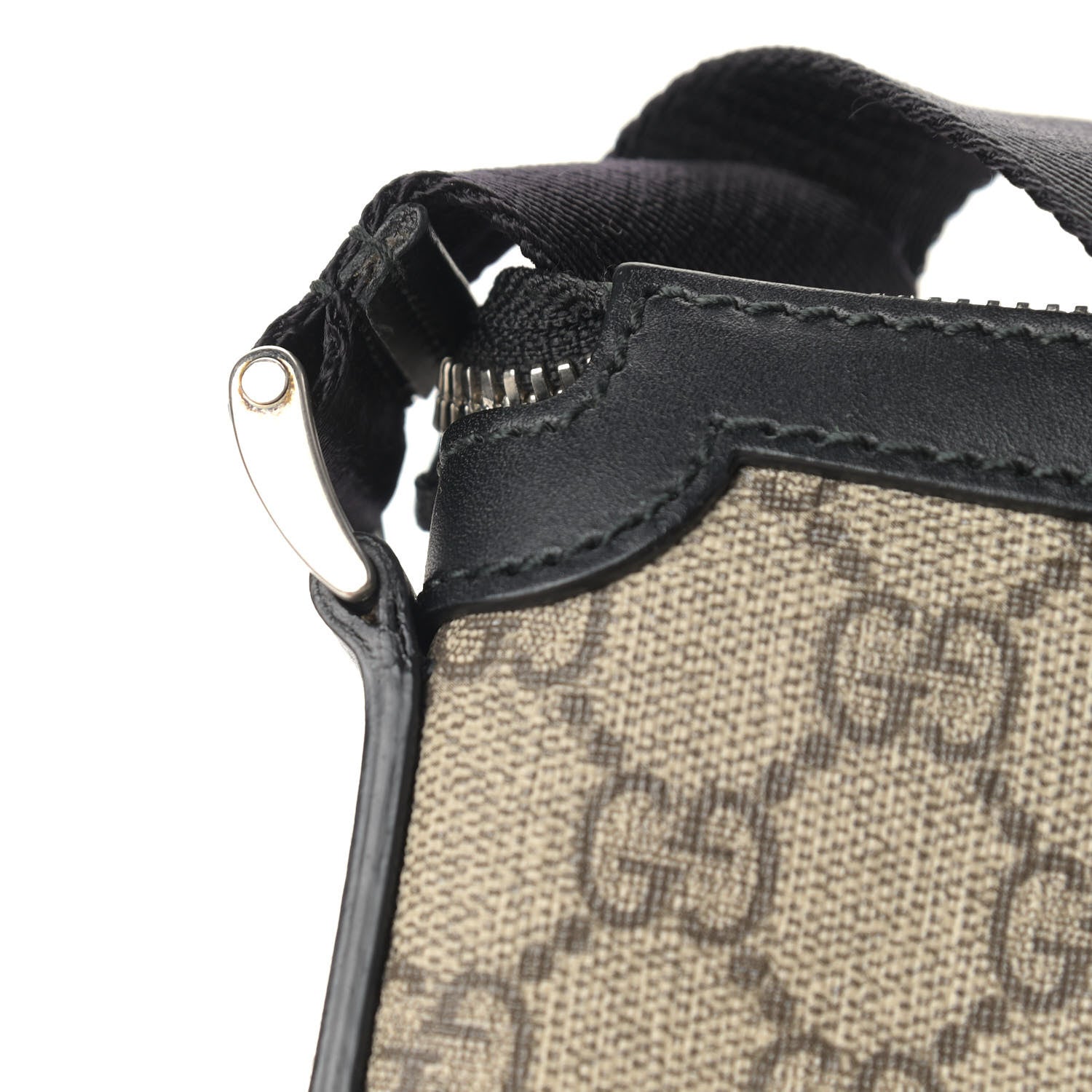 Gucci GG Supreme Monogram Web Messenger Bag Black 16 of 16