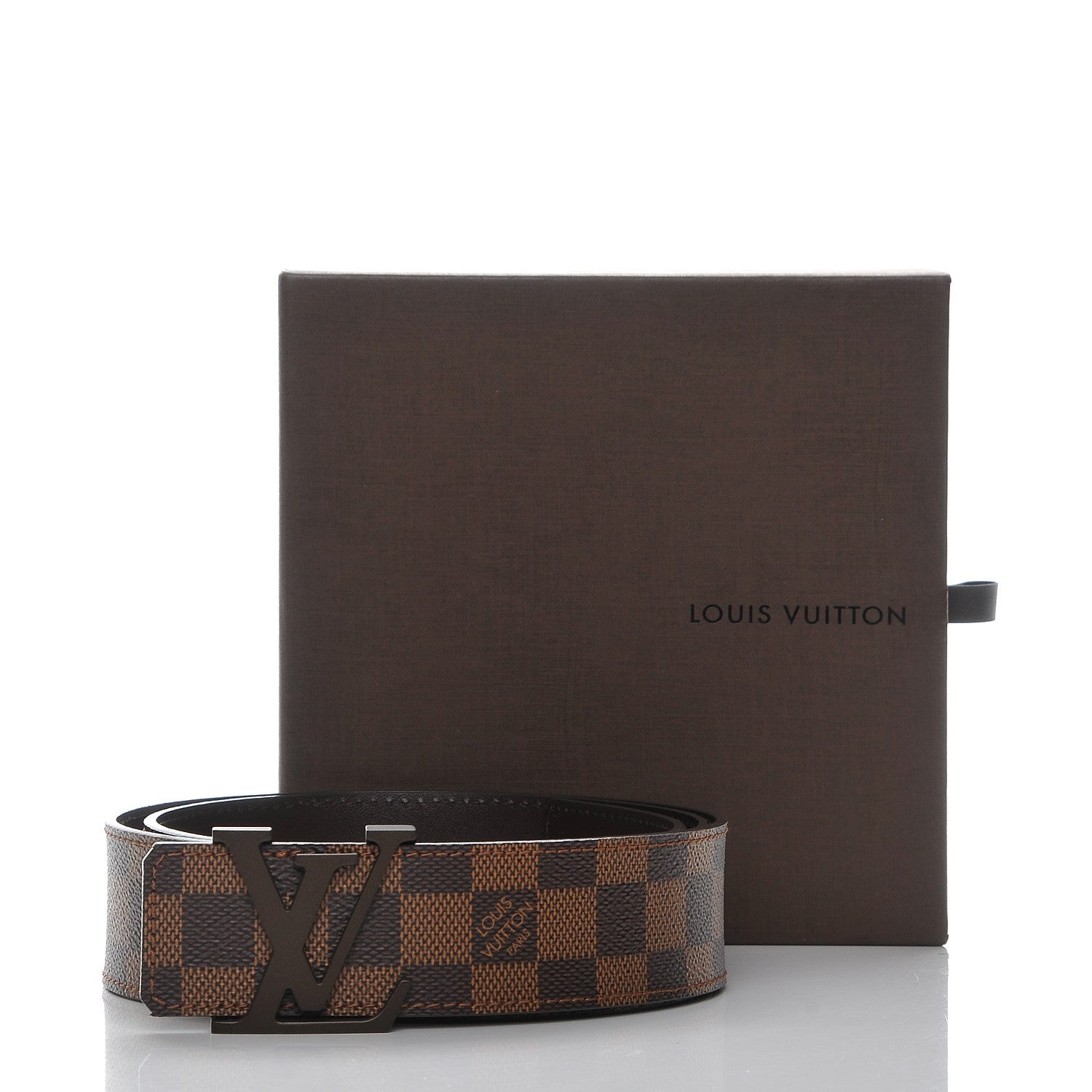 Louis Vuitton Damier Ebene 40mm LV Initiales Belt 95 38 10 of 10