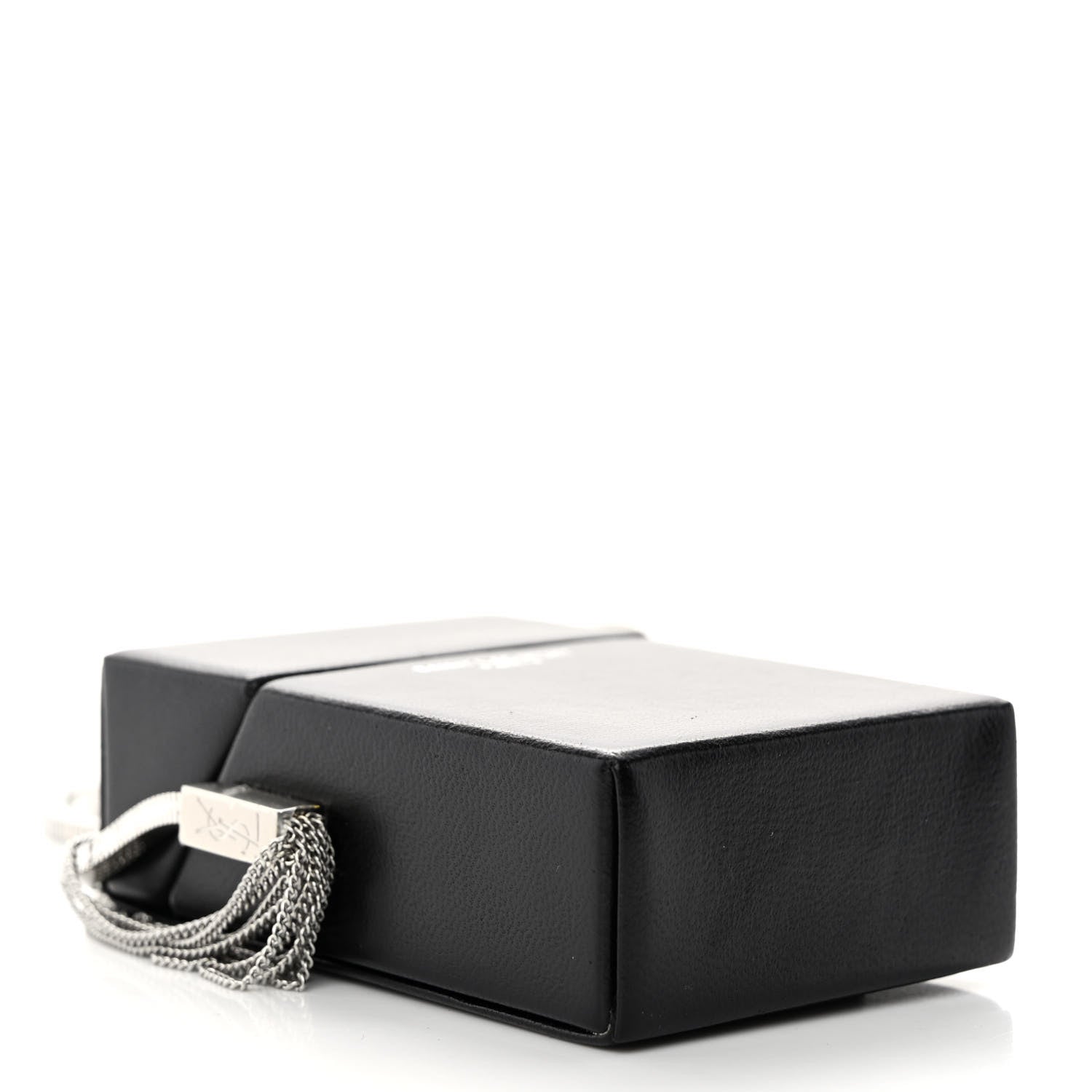 Saint Laurent Lambskin Smoking Box Crossbody Black 4 of 11
