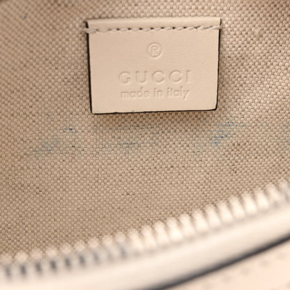 Gucci Calfskin GG Tennis Embossed Belt Bag Mystic White 12 of 14