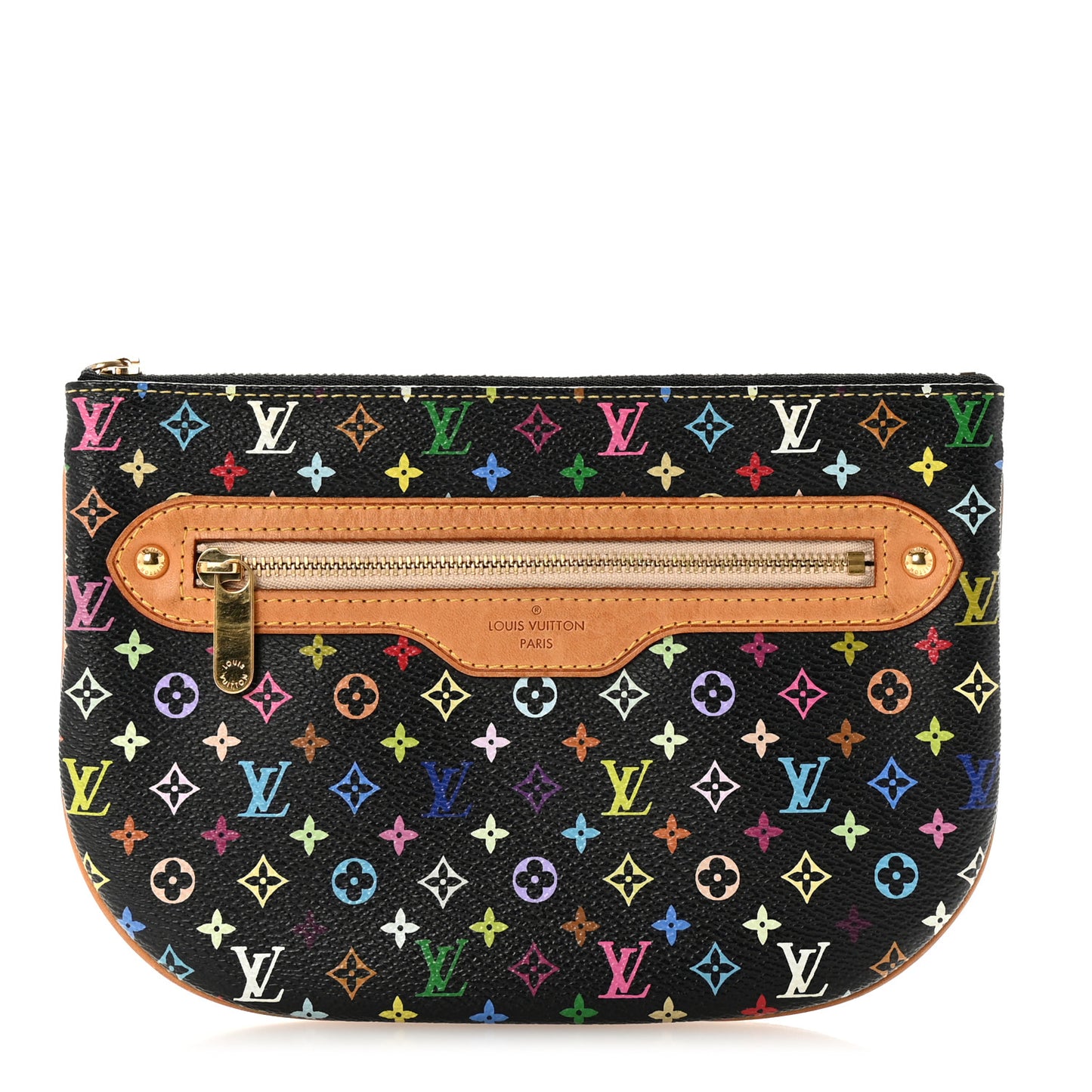 Monogram Multicolor Pochette Plate GM Black