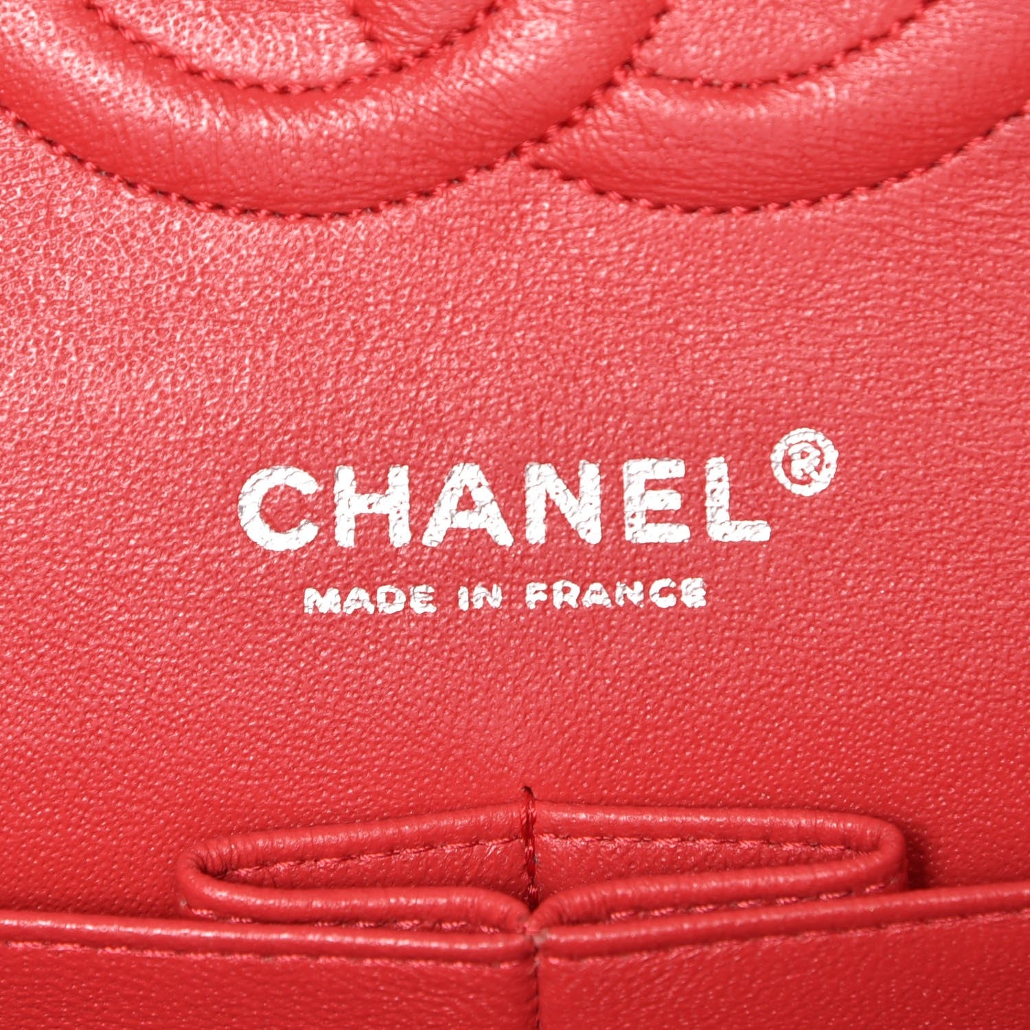 Chanel Lambskin Quilted Medium Double Flap Red 7 of 8