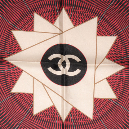 Chanel Silk Spiro Scarf Bordeaux 1 of 10