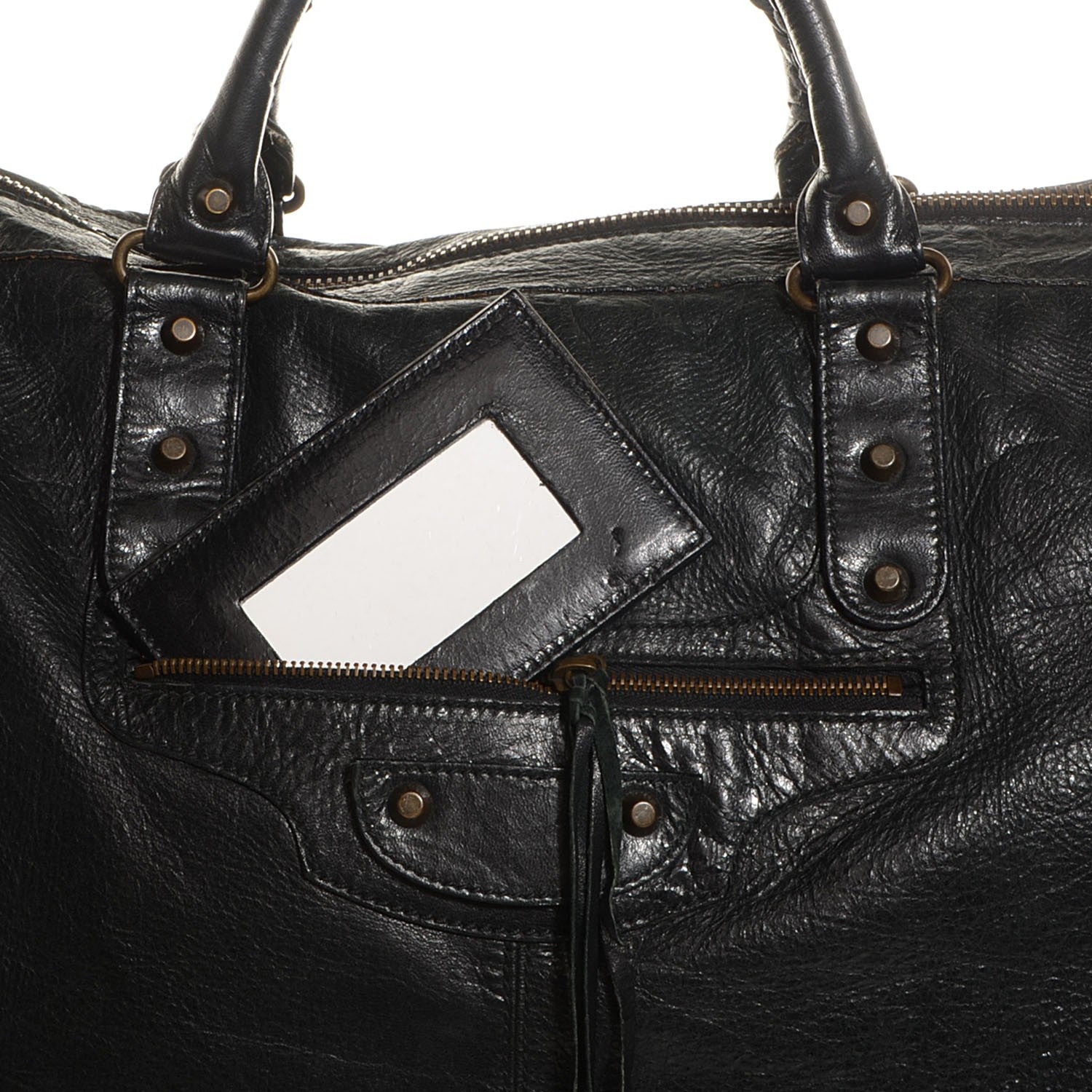 Balenciaga Chevre Classic Hardware Weekender Black 10 of 10