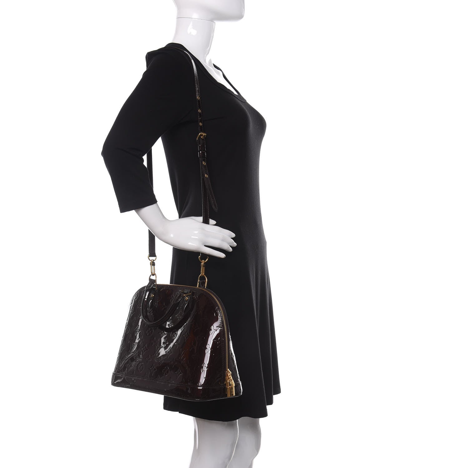 Louis Vuitton Vernis Alma PM Amarante 2 of 12