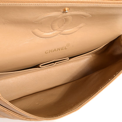 Chanel Caviar Quilted Medium Double Flap Beige 5 of 8