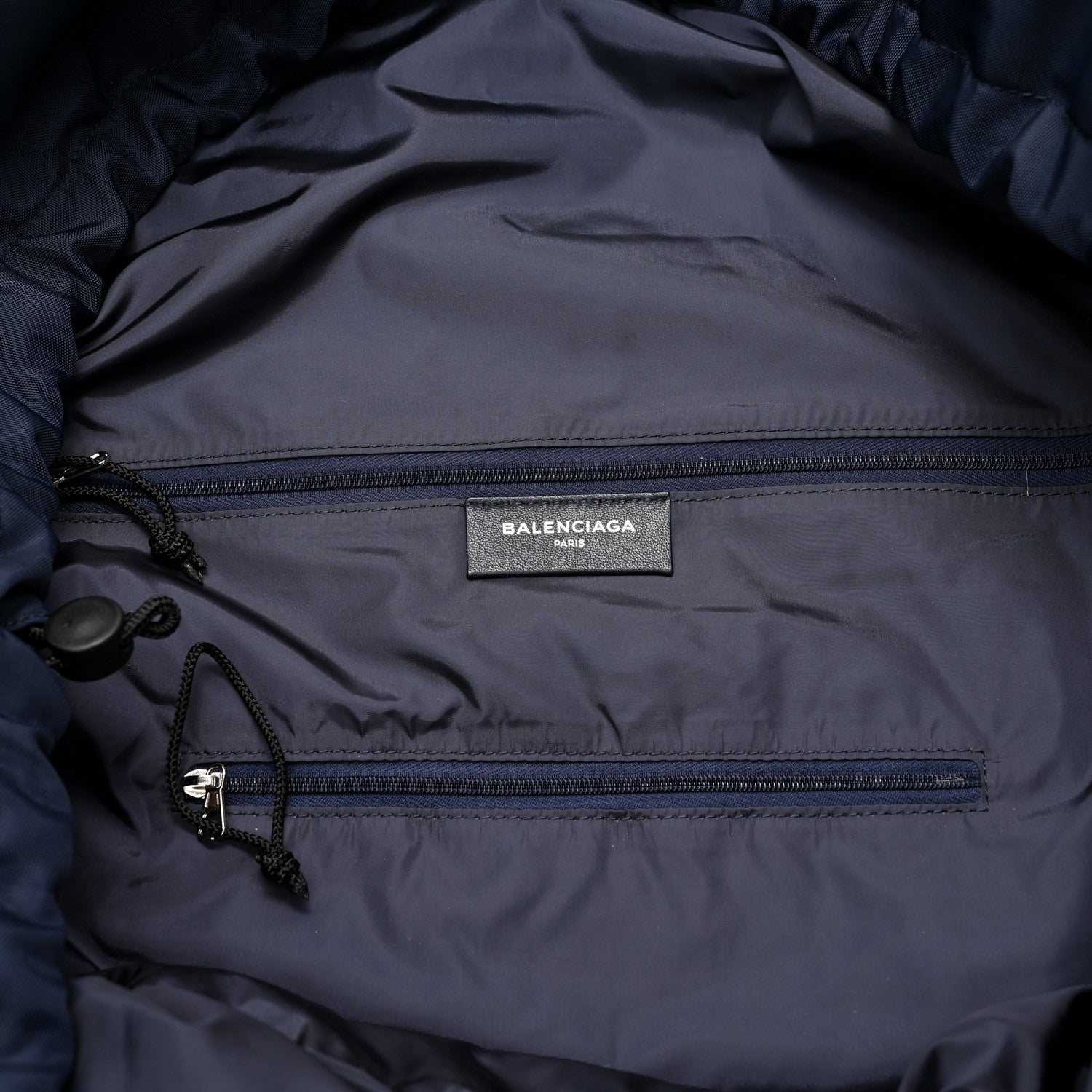 Balenciaga Textured Sport Nylon Logo Embroidered S Wheel Gym Bag Bleu Navy Rouge 5 of 11