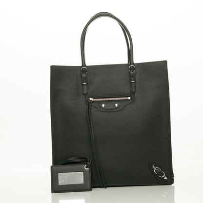 Balenciaga Calfskin Papier A5 Zip Around Tote Black 3 of 7