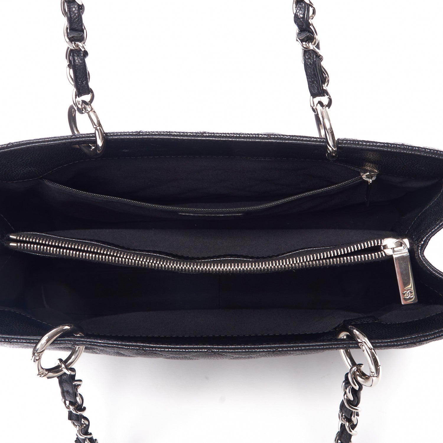 Chanel Caviar Quilted Grand Shopping Tote GST Black 7 of 10