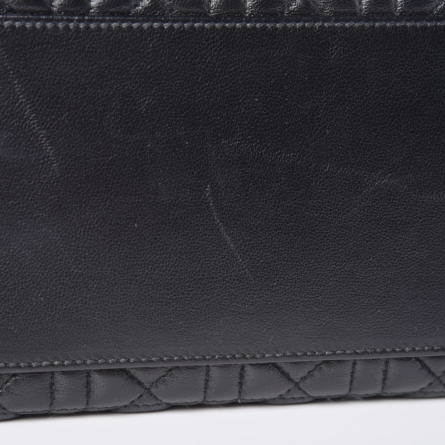 Christian Dior Lambskin Cannage Medium Lady Dior Black 9 of 12