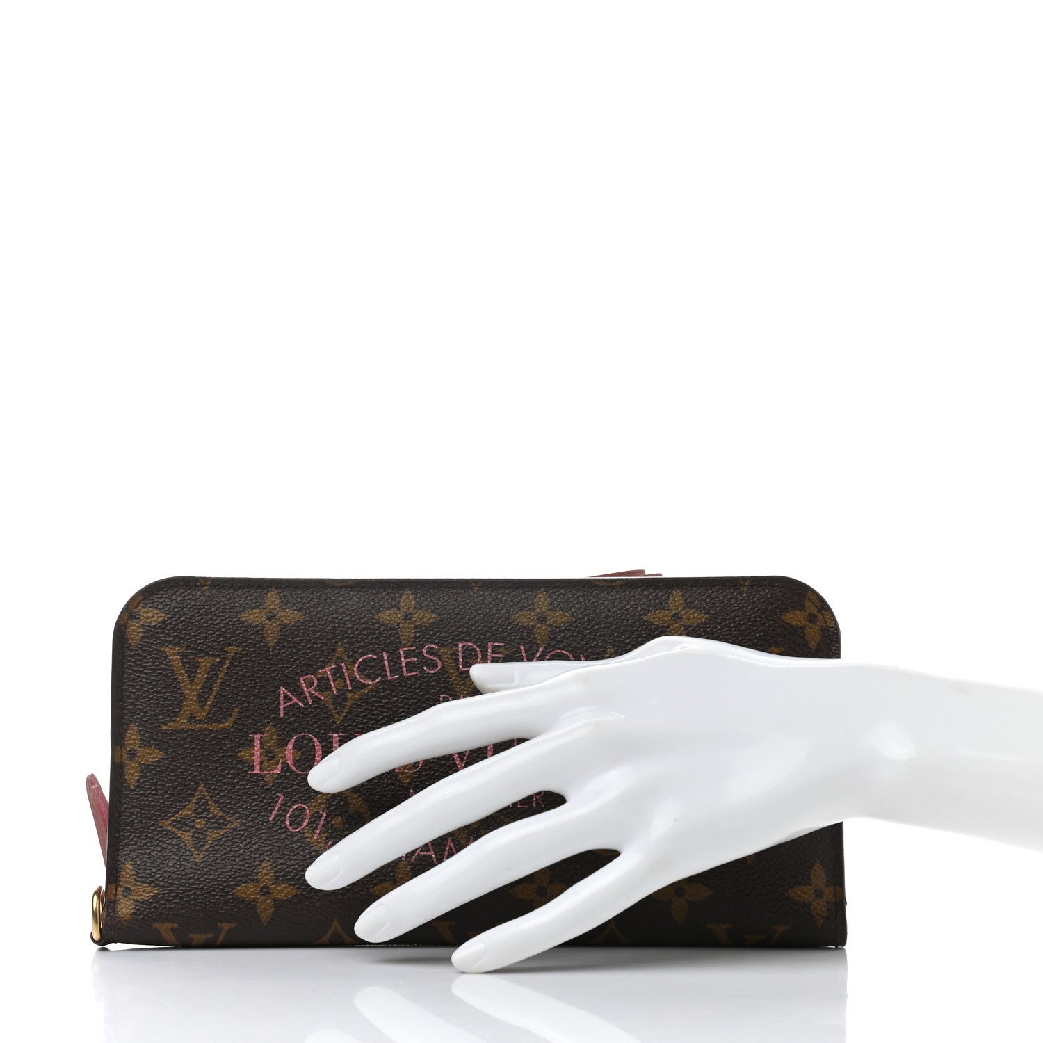 Louis Vuitton Monogram Articles de Voyage Ikat Insolite Wallet Rose Velours 2 of 7