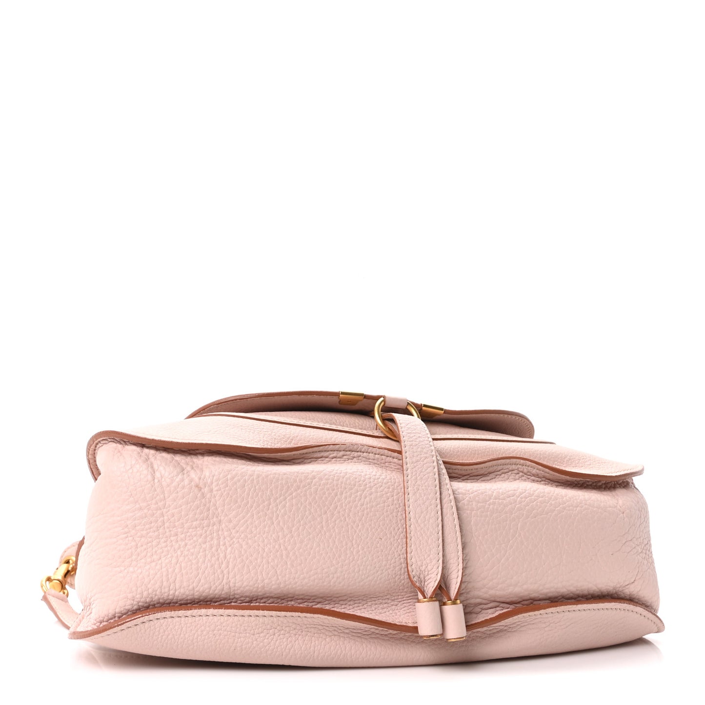 Calfskin Medium Marcie Satchel Nude Pink