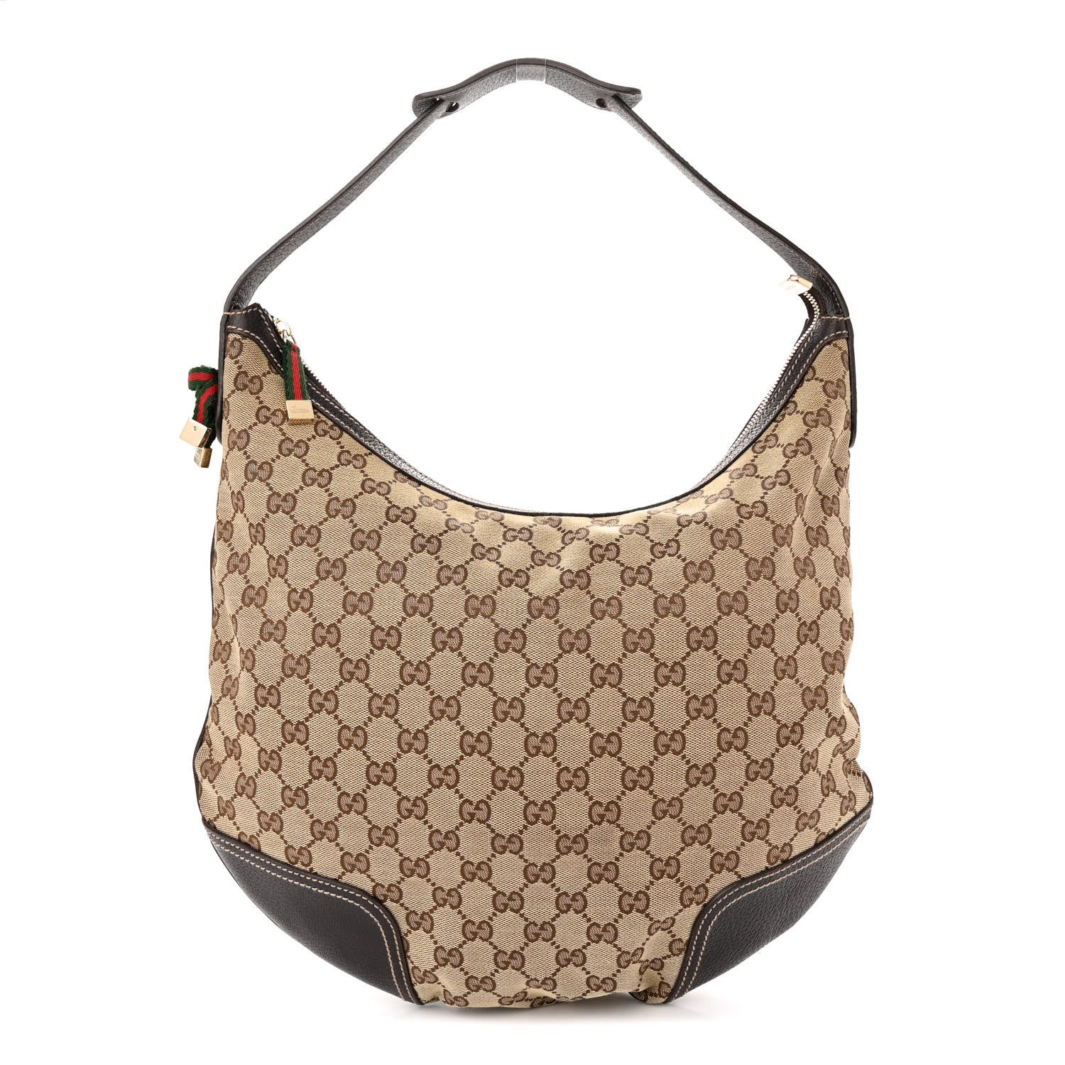 Gucci Monogram Large Princy Hobo Dark Brown 1 of 12