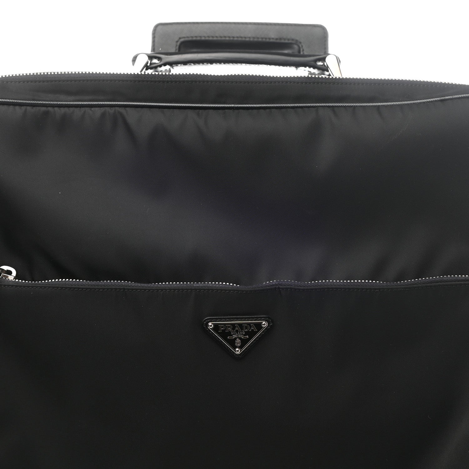 Prada Tessuto Nylon Saffiano Suitcase Black 6 of 13
