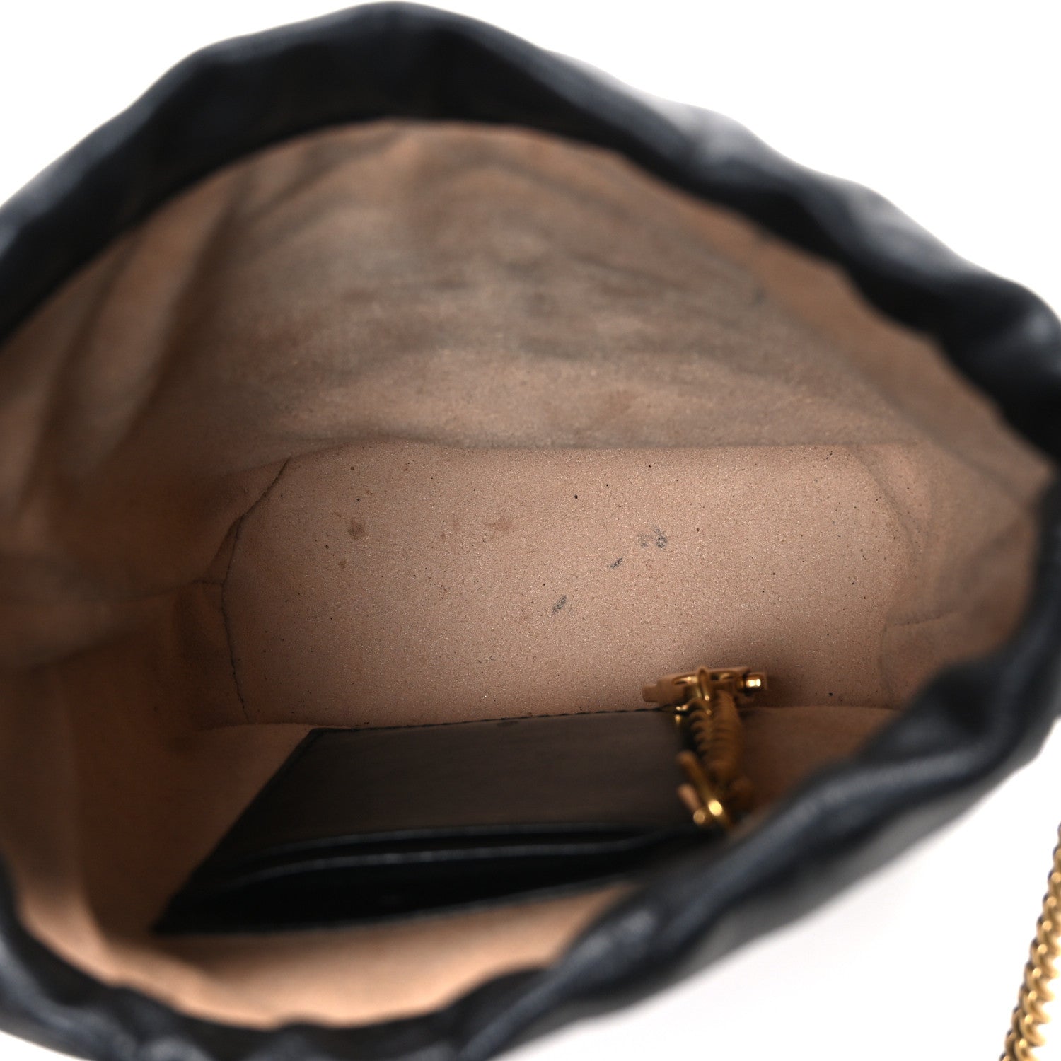 Gucci Calfskin Matelasse Mini GG Marmont 2.0 Bucket Bag Black 5 of 11