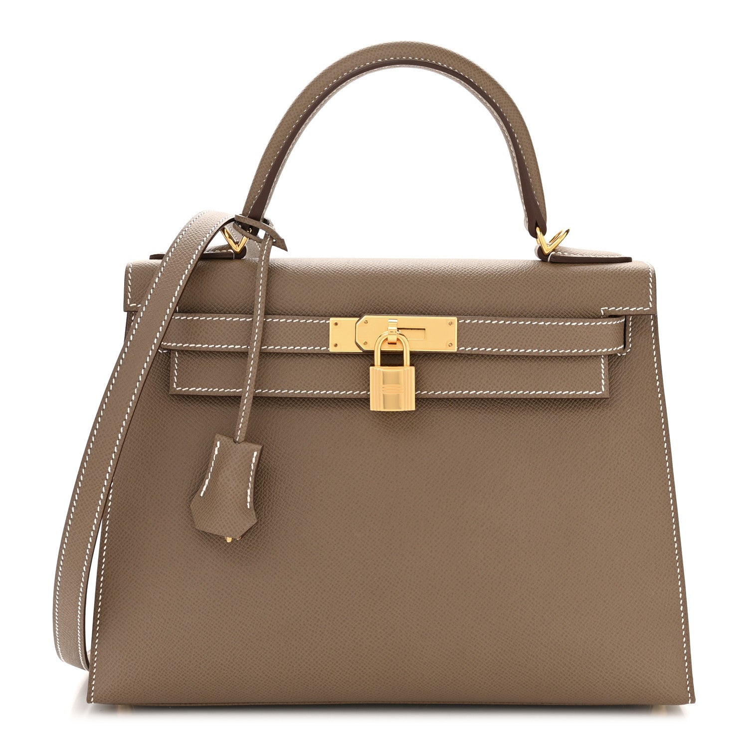 Hermes Epsom Kelly Sellier 28 Etoupe 1 of 11