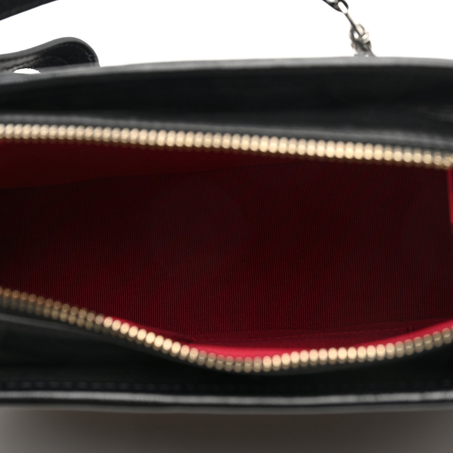 Aged Calfskin Quilted Small Gabrielle Hobo Black