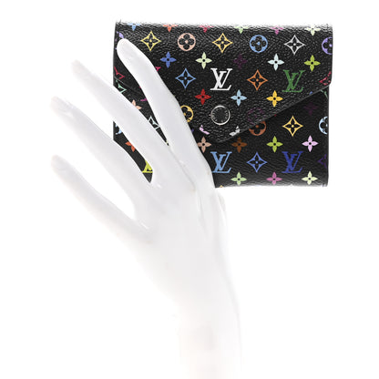 Louis Vuitton LV x TM Monogram Multicolor Victorine Wallet Black 2 of 7