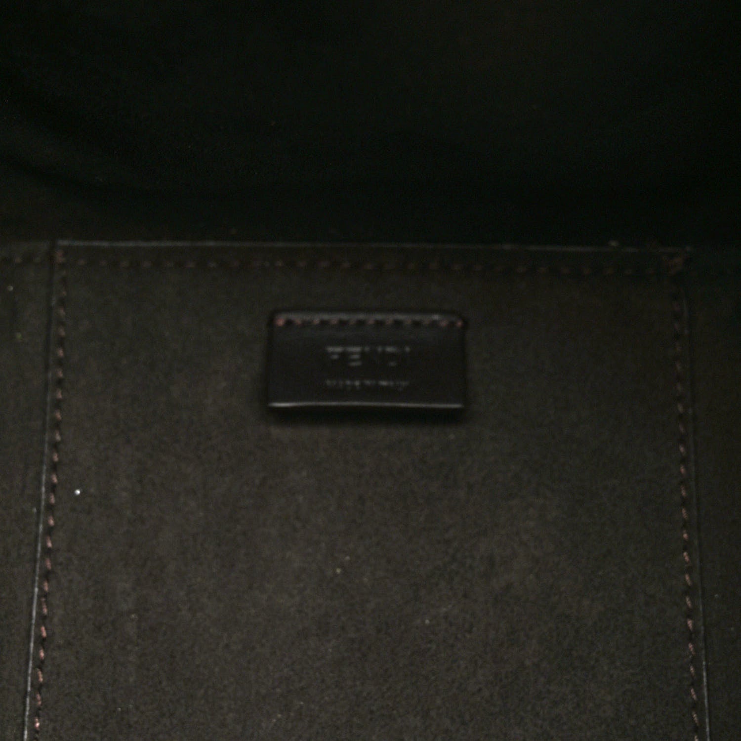 Fendi Fabric Jacquard Vitello Grace FF 1974 Mini Fendi Origami Tobacco Moro Ebano 6 of 9
